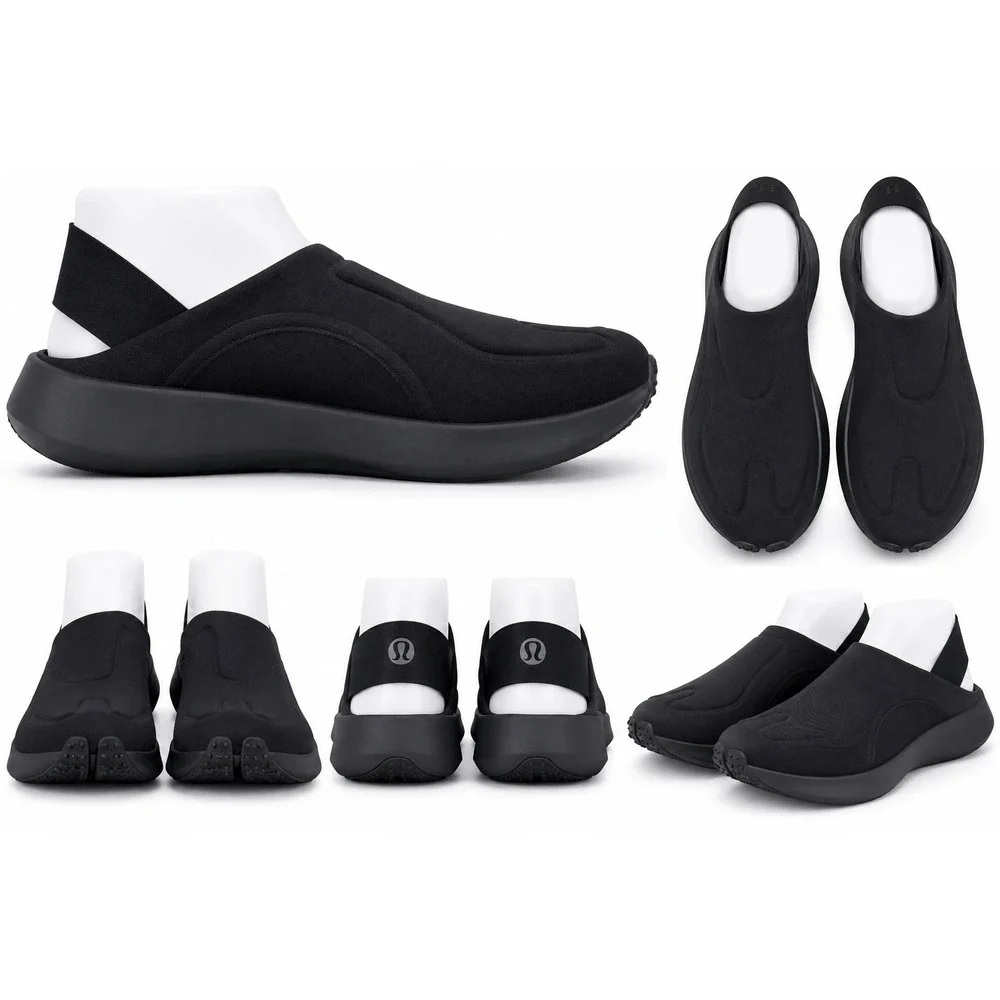 Lululemon SwayDay Mule Men 11.5 Black Slip On Clog Recovery Shoes